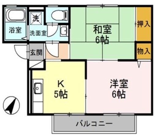 グレープヴァイン南台の物件間取画像